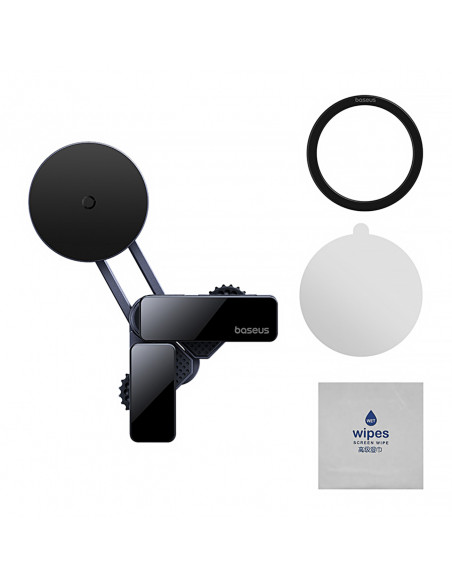 
Magnetinis automobilio telefono laikiklis, tvirtinamas prie ekrano - pilkas
