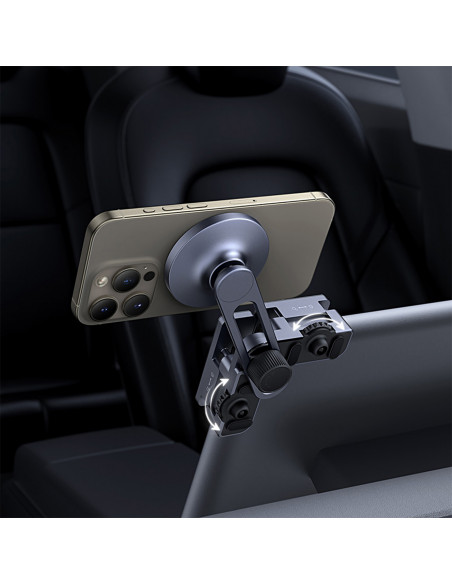 
Magnetinis automobilio telefono laikiklis, tvirtinamas prie ekrano - pilkas
