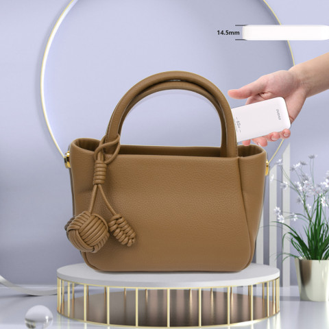 
Itin plonas GaN kelioninis sieninis įkroviklis, 65 W, USB-A, USB-C, PD, ES/ JAV – baltas
