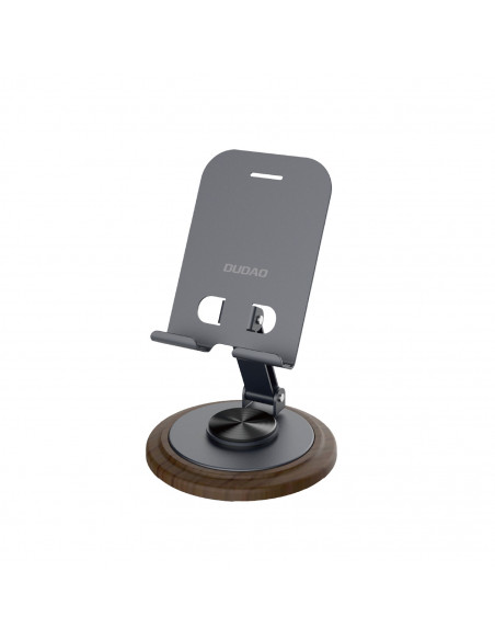 
360 laipsnių metalinis telefono stovas – pilkas
