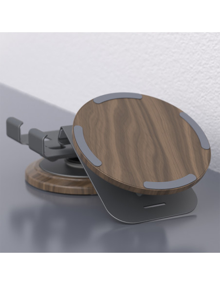 
360 laipsnių metalinis telefono stovas – pilkas
