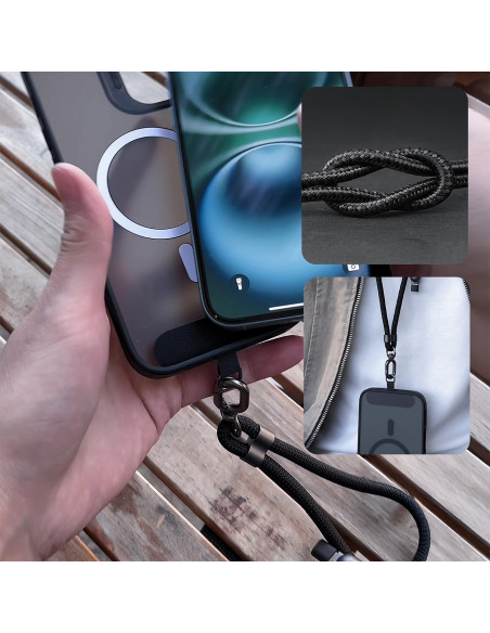 
4in1 kabelis-virvelė USB-A / USB-C / iPhone Lightning PD QC 65W 1.5m - juodas
