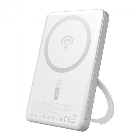 
Išorinė baterija su „MagSafe“ ir stovu 20 W PD 5000 mAh - sidabrinė
