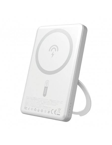 
Išorinė baterija su „MagSafe“ ir stovu 20 W PD 5000 mAh - sidabrinė
