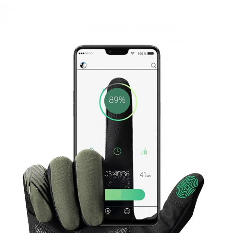 
Amortizuojančios dviračių pirštinės, L dydžio – žalios ir juodos
