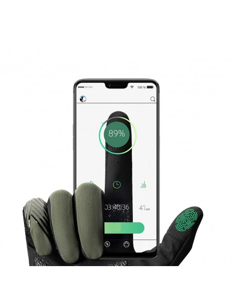 
Amortizuojančios dviračių pirštinės, L dydžio – žalios ir juodos
