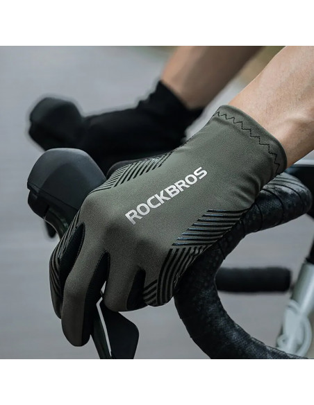 
Amortizuojančios dviračių pirštinės, L dydžio – žalios ir juodos
