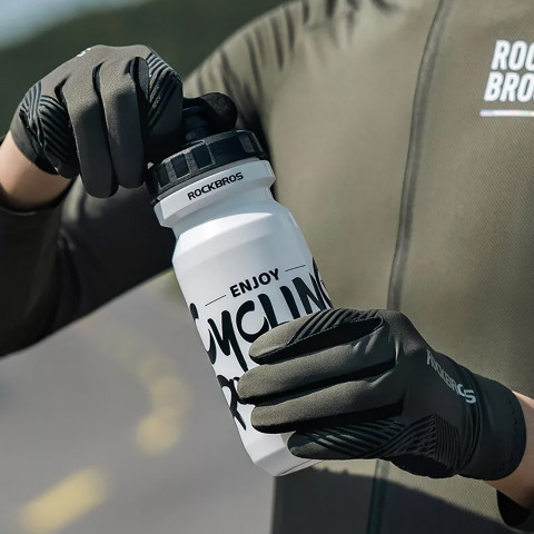 
Amortizuojančios dviračių pirštinės, L dydžio – žalios ir juodos
