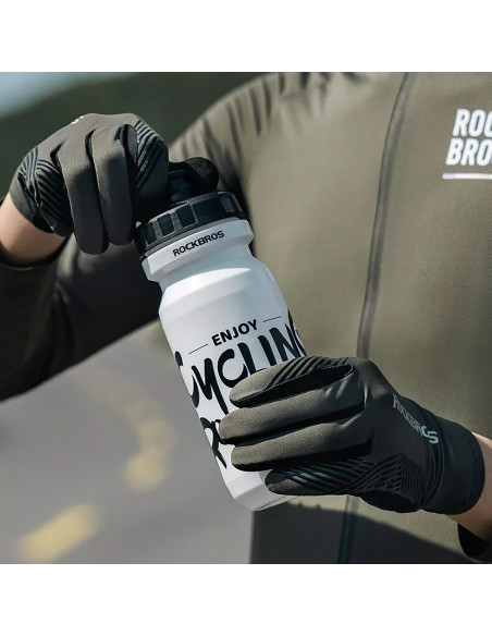 
Amortizuojančios dviračių pirštinės, L dydžio – žalios ir juodos
