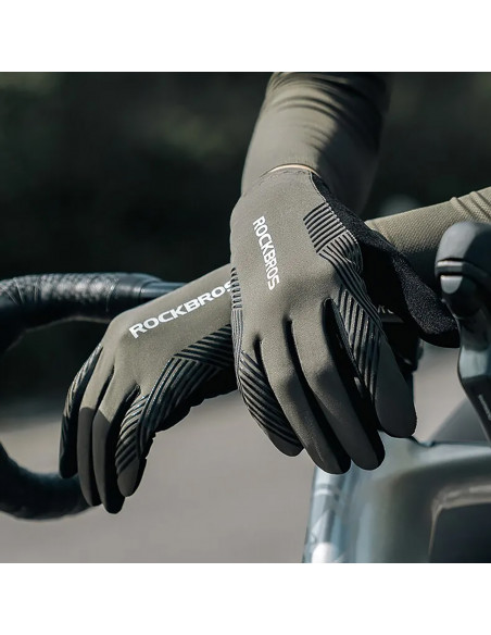 
Amortizuojančios dviračių pirštinės, L dydžio – žalios ir juodos
