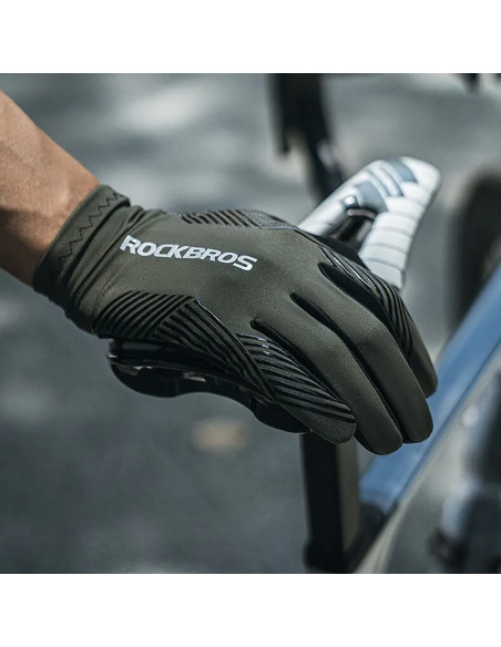 
Amortizuojančios dviračių pirštinės, L dydžio – žalios ir juodos
