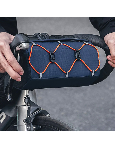 
Ant vairo tvirtinamas dviračio krepšys, 2,2 l – mėlynas
