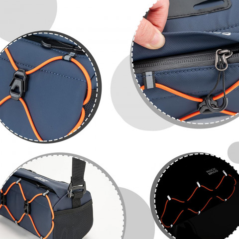 
Ant vairo tvirtinamas dviračio krepšys, 2,2 l – mėlynas
