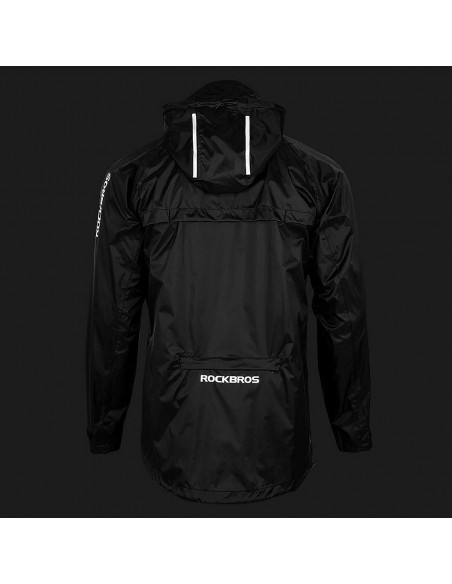 
Kvėpuojanti, vėjui nelaidi striukė su lietpalčiu, XL dydžio – juoda
