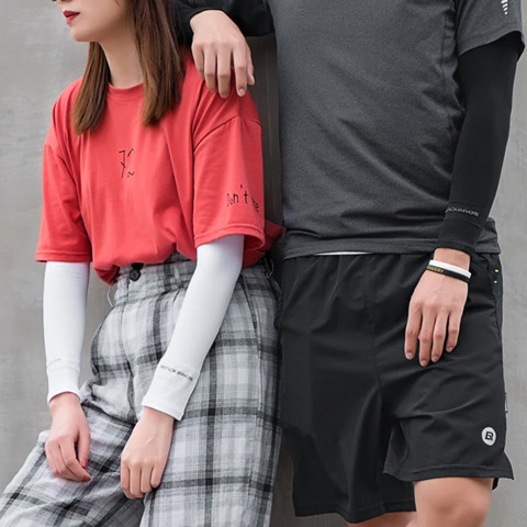 
Dviratininko rankų šildytuvai nuo saulės su UPF50+ filtru, 3 vnt. – juodi
