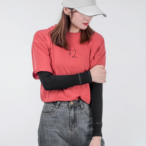 
Dviratininko rankų šildytuvai nuo saulės su UPF50+ filtru, 3 vnt. – juodi
