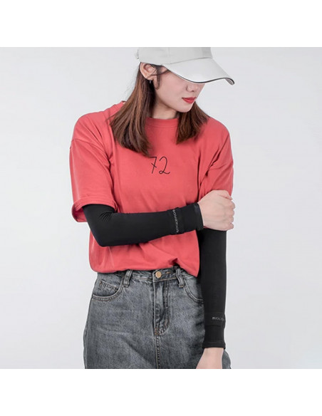 
Dviratininko rankų šildytuvai nuo saulės su UPF50+ filtru, 3 vnt. – juodi
