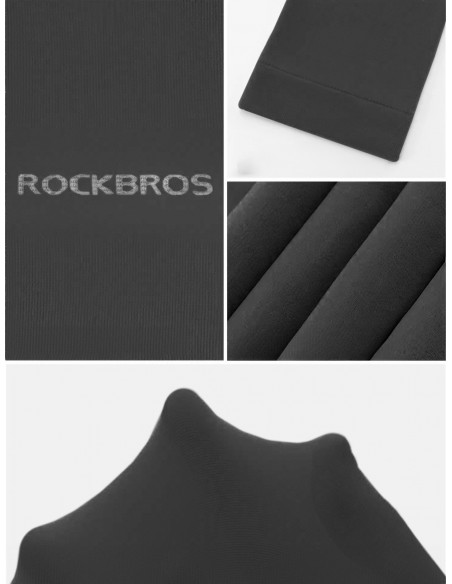 
Dviratininko rankų šildytuvai nuo saulės su UPF50+ filtru, 3 vnt. – juodi
