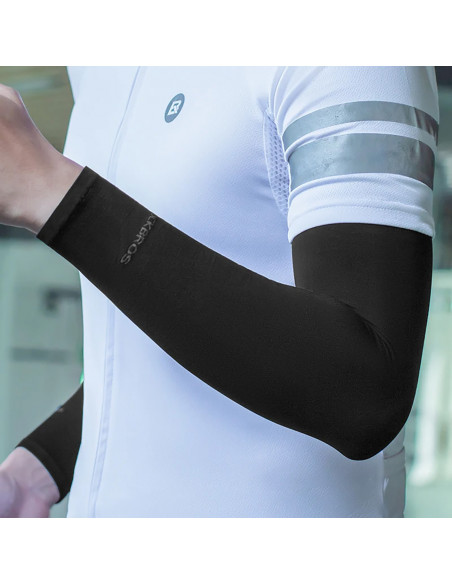 
Dviratininko rankų šildytuvai nuo saulės su UPF50+ filtru, 3 vnt. – juodi
