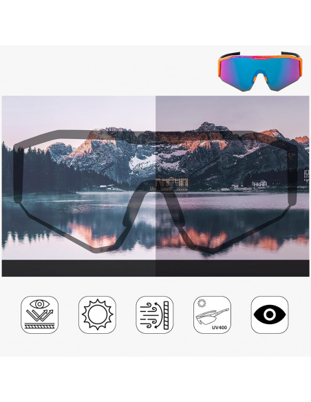 
Poliarizuoti dviratininko akiniai su UV 400 filtru – violetiniai
