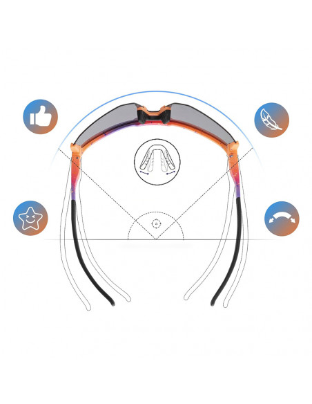 
Poliarizuoti dviratininko akiniai su UV 400 filtru – violetiniai
