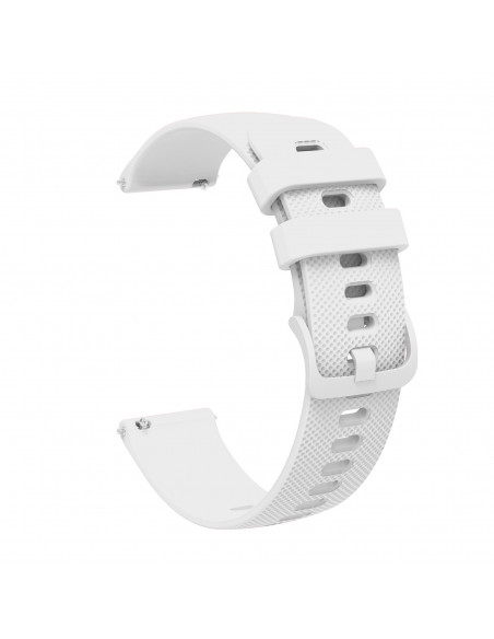 
Silikoninis dirželis, skirtas „Huawei Watch GT2/ GT3 42mm“ išmaniajam laikrodžiui – baltas
