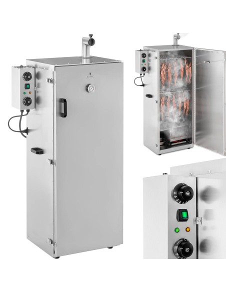 Elektrinė rūkyklos rūkymo krosnelė 8 grotelės 147 l 1000 W Elektrinė rūkyklos rūkymo krosnelė 8 grotelės 147 l 1000 W