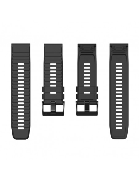 
Silikoninis dirželis, skirtas „Garmin Fenix 3/ 5X/ 6X/ 7X Pro“ išmaniajam laikrodžiui – juodas
