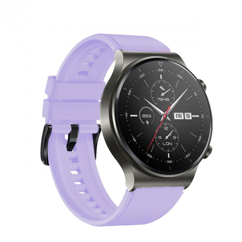 
Silikoninis dirželis, skirtas Huawei Watch GT 2/ 3/ 4/ 2 Pro/ 3 Pro/ 4 Pro/ GT 2e 46 mm - violetinis
