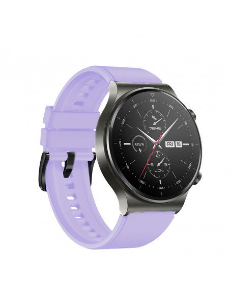 
Silikoninis dirželis, skirtas Huawei Watch GT 2/ 3/ 4/ 2 Pro/ 3 Pro/ 4 Pro/ GT 2e 46 mm - violetinis
