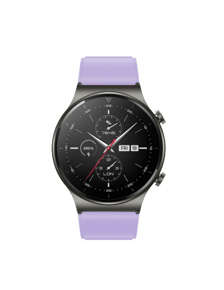 
Silikoninis dirželis, skirtas Huawei Watch GT 2/ 3/ 4/ 2 Pro/ 3 Pro/ 4 Pro/ GT 2e 46 mm - violetinis
