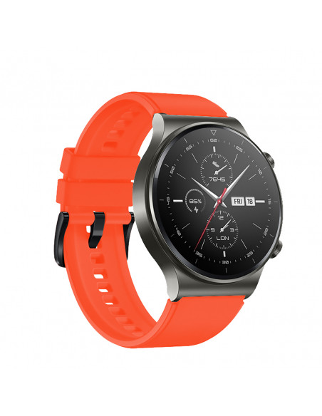 
Silikoninis dirželis, skirtas Huawei Watch GT 2/ 3/ 4/ 2 Pro/ 3 Pro/ 4 Pro/ GT 2e 46 mm - oranžinis
