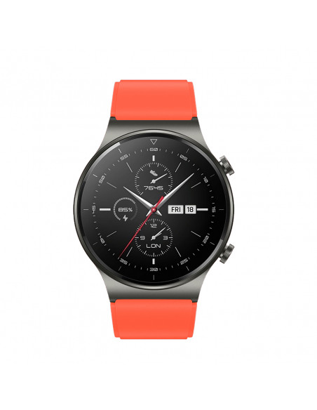 
Silikoninis dirželis, skirtas Huawei Watch GT 2/ 3/ 4/ 2 Pro/ 3 Pro/ 4 Pro/ GT 2e 46 mm - oranžinis
