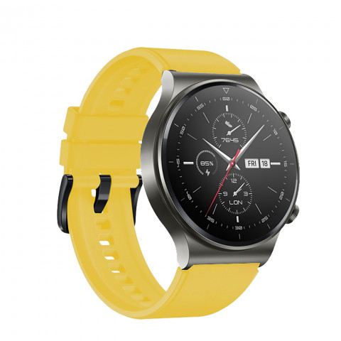 
Silikoninis dirželis, skirtas Huawei Watch GT 2/ 3/ 4/ 2 Pro/ 3 Pro/ 4 Pro/ GT 2e 46 mm - geltonas

