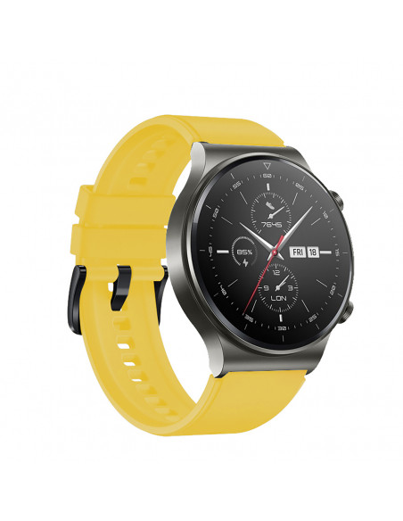 
Silikoninis dirželis, skirtas Huawei Watch GT 2/ 3/ 4/ 2 Pro/ 3 Pro/ 4 Pro/ GT 2e 46 mm - geltonas
