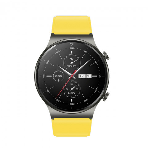 
Silikoninis dirželis, skirtas Huawei Watch GT 2/ 3/ 4/ 2 Pro/ 3 Pro/ 4 Pro/ GT 2e 46 mm - geltonas
