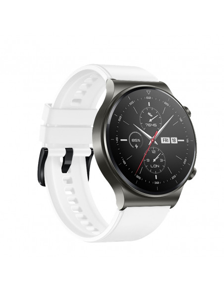 
Silikoninis dirželis, skirtas Huawei Watch GT 2/ 3/ 4/ 2 Pro/ 3 Pro/ 4 Pro/ GT 2e 46 mm - baltas
