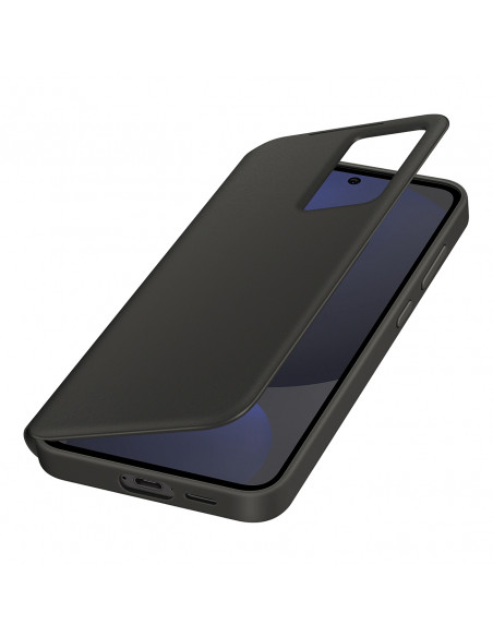 
„Samsung Smart View“ piniginės formos atverčiamas dėklas, skirtas „Samsung Galaxy S24 FE“ – juodas
