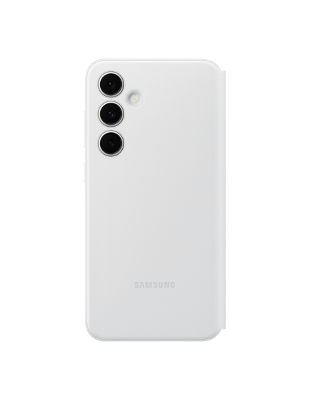 
„Samsung Smart View“ piniginės atverčiamas dėklas, skirtas „Samsung Galaxy S24 FE“ – baltas
