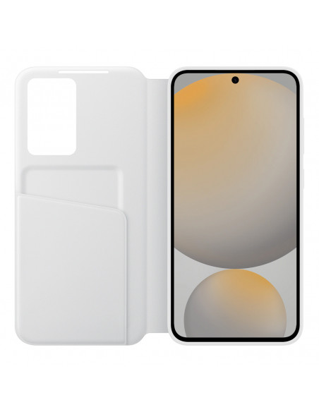 
„Samsung Smart View“ piniginės atverčiamas dėklas, skirtas „Samsung Galaxy S24 FE“ – baltas
