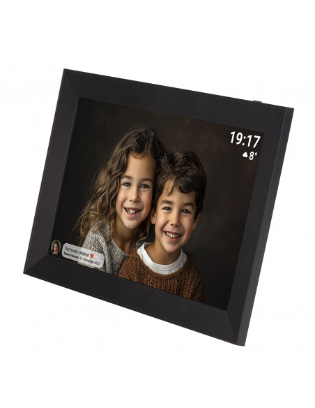 
PFF-1012B 10.1" skaitmeninis nuotraukų rėmelis 16 GB „Wi-Fi“ microSD – juodas
