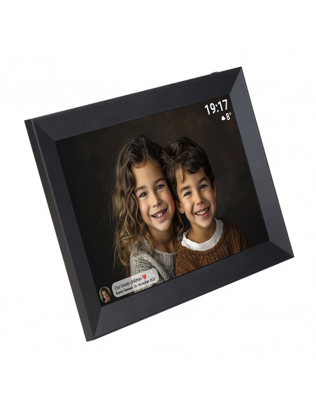 
PFF-1012B 10.1" skaitmeninis nuotraukų rėmelis 16 GB „Wi-Fi“ microSD – juodas
