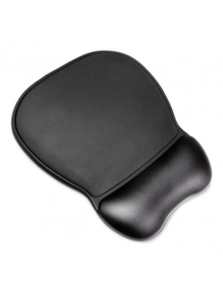 
Ergonomiškas pelės kilimėlis ir riešo atrama, gelis, eko oda, didelis, neslystantis - juodas
