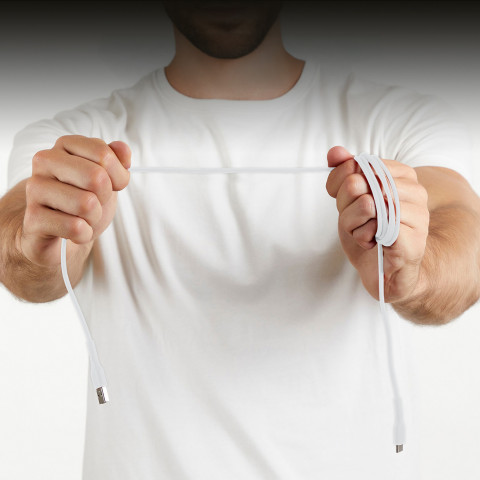 
USB-A - USB-C laidas 1,5 m - baltas
