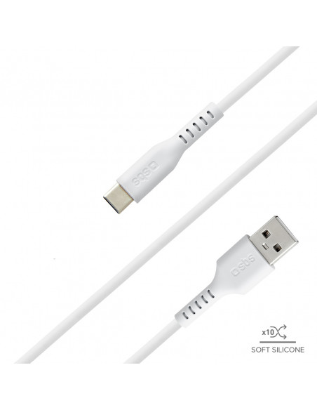 
USB-A - USB-C laidas 1,5 m - baltas
