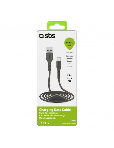 
USB-A - USB-C laidas 1,5 m - juodas
