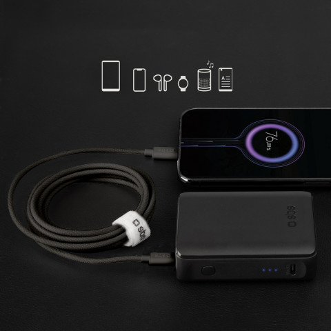 
USB-C 60W pintas laidas 1,5 m – juodas
