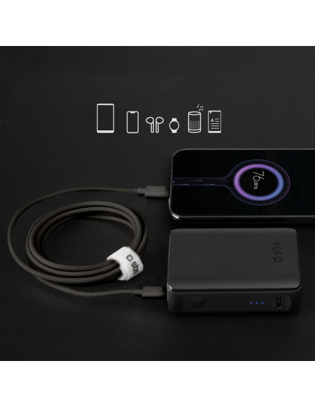 
USB-C 60W pintas laidas 1,5 m – juodas
