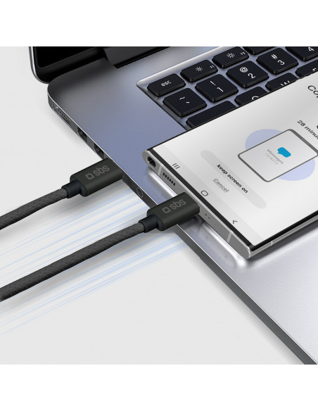 
USB-C 60W pintas laidas 1,5 m – juodas
