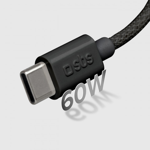 
USB-C 60W pintas laidas 1,5 m – juodas
